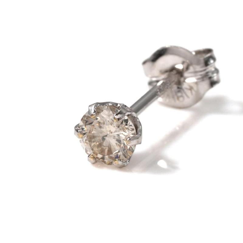 ジャギ☆アバランチ 14Kホワイトゴールド スタッズ ピアス 4mm ジャギ☆アバランチ 14Kホワイトゴールド スタッズ ピアス 4mm