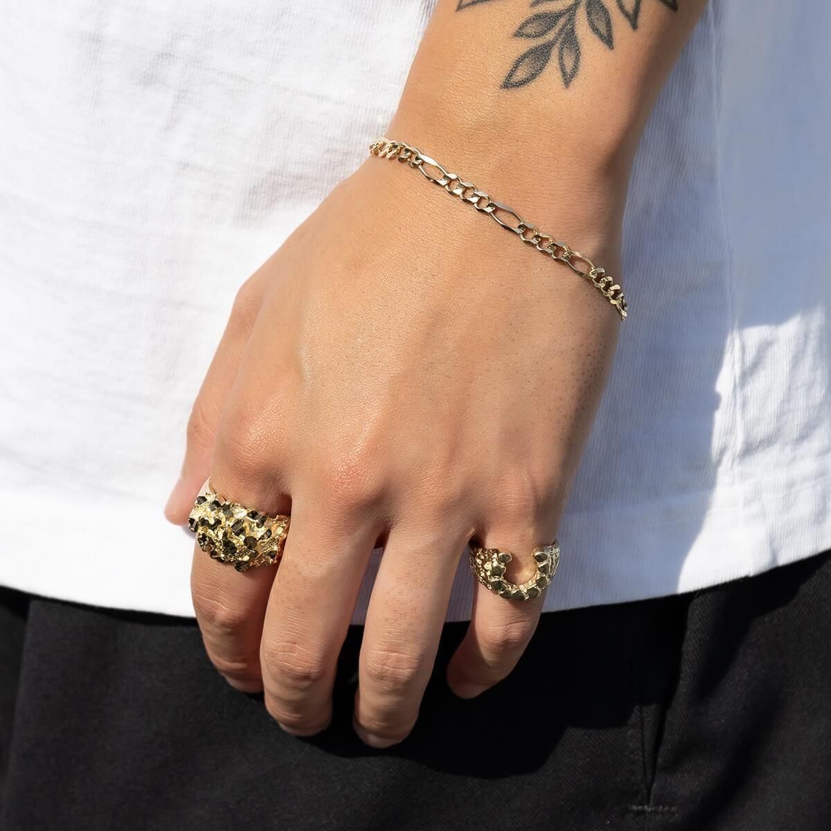 B*e様 アバランチ　リング　指輪　ゴールド　メンズ　レディース 10K イエローゴールド リング 13号-14号 DR-029 - AVALANCHE