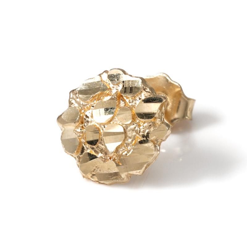 10k 天然ダイヤ 大麻 ピアス avalanche weed マリファナ ダイヤモンド 10K イエローゴールド ピアス 4-9573-01