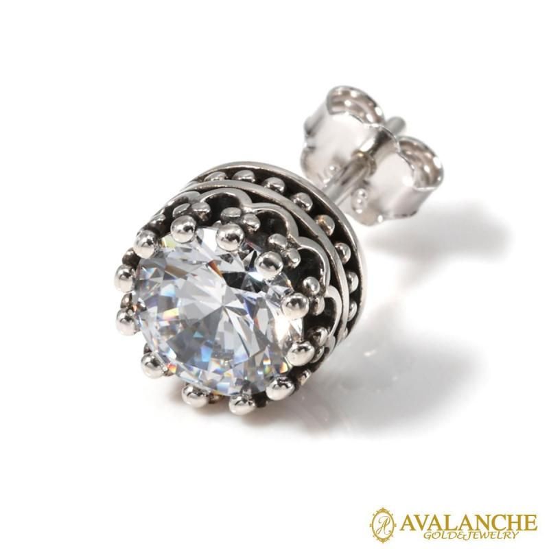 【希少】AVALANCHE いぶし加工 14.5号 スターリングシルバー 925 シルバー ピアス 14.5mm いぶし加工 - AVALANCHE OFFICIAL STORE