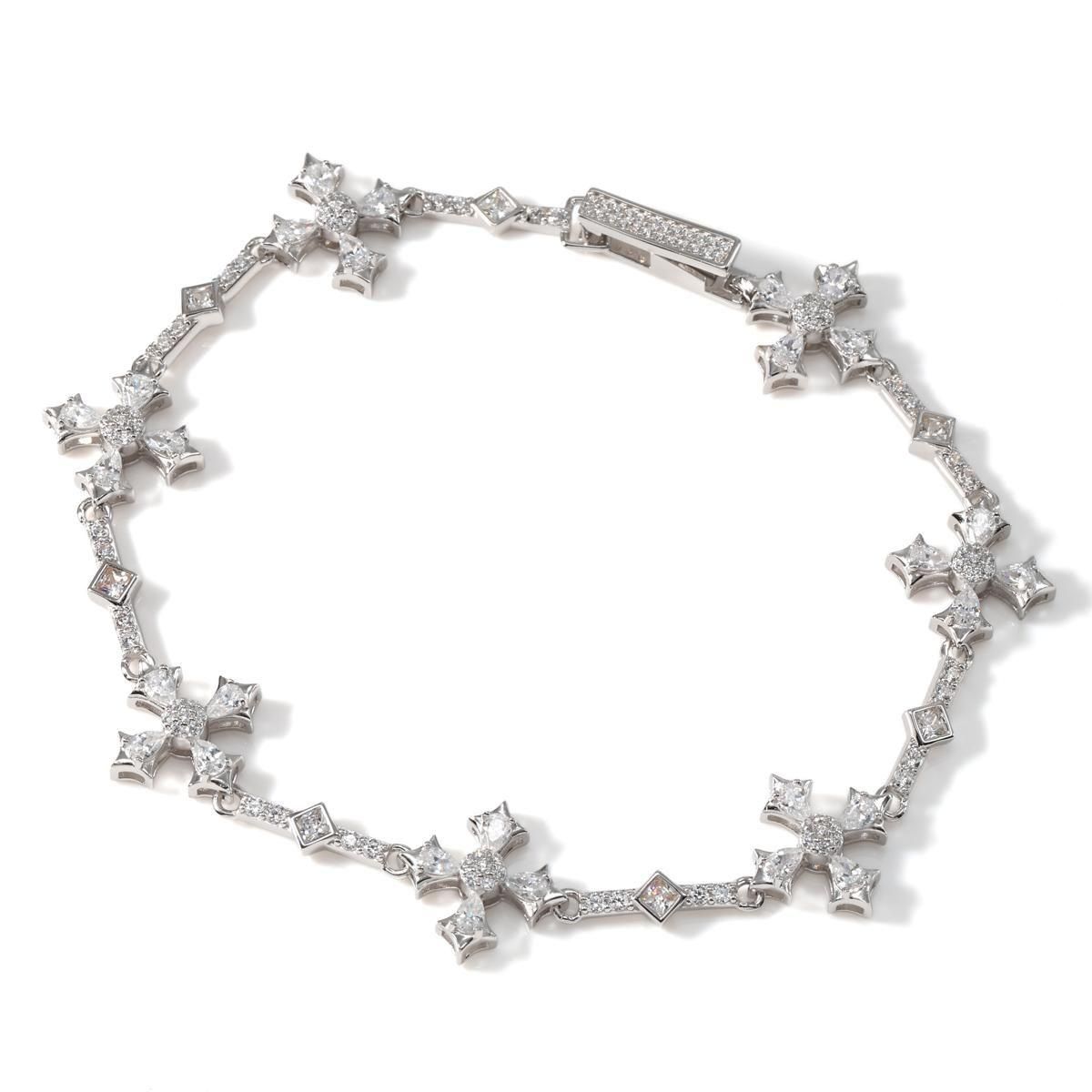 シルバー ブレスレット 幅12.3mm 18cm CROSSLINK-BR - AVALANCHE