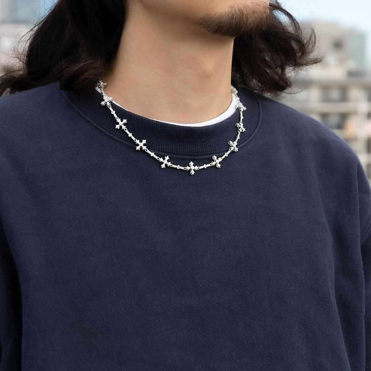 クリスマス限定ギフトセット シルバー ネックレス 幅12.3mm 45cm-50cm