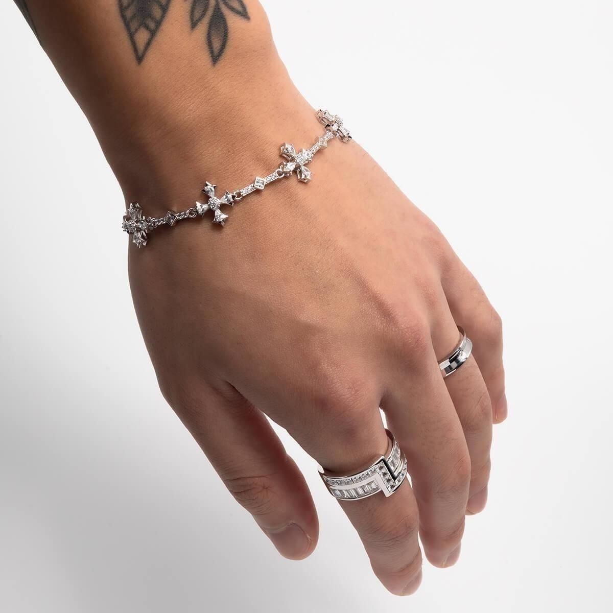 クリスマス限定ギフトセット シルバー ブレスレット 幅12.3mm 18cm