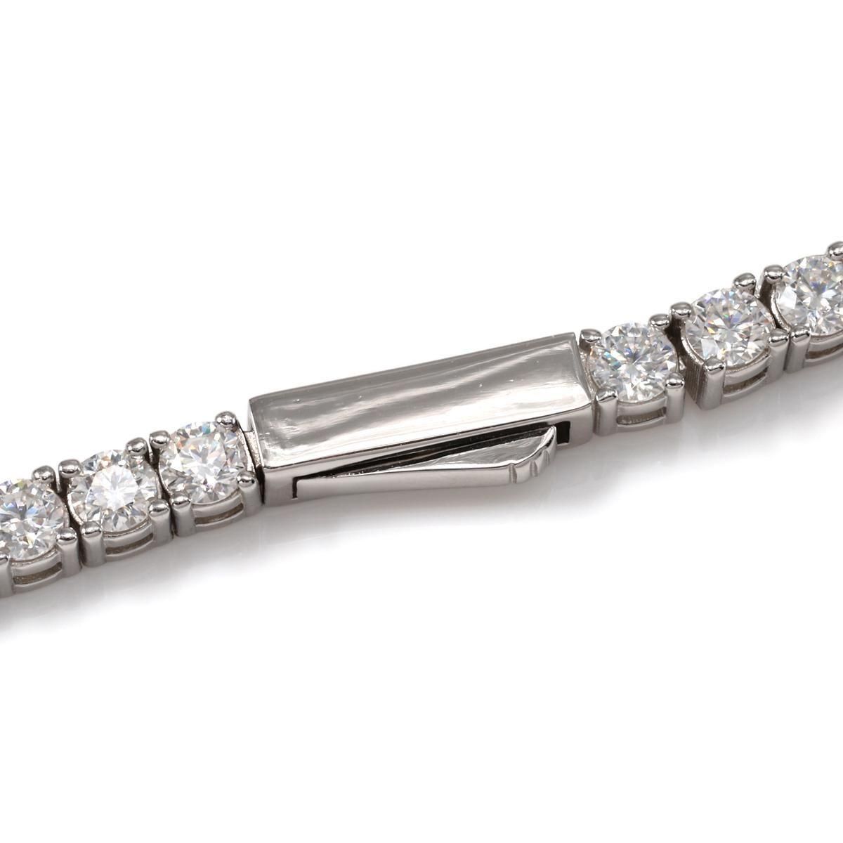 s925 テニスブレスレット モアサナイト 17cm モアサナイト シルバー テニスブレスレット 幅3mm 17cm-18cm HBL-D042