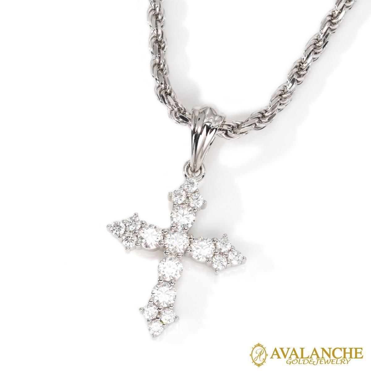 モアサナイト シルバー ネックレス&ペンダント 45cm-50cm GCROSS-A-MSN