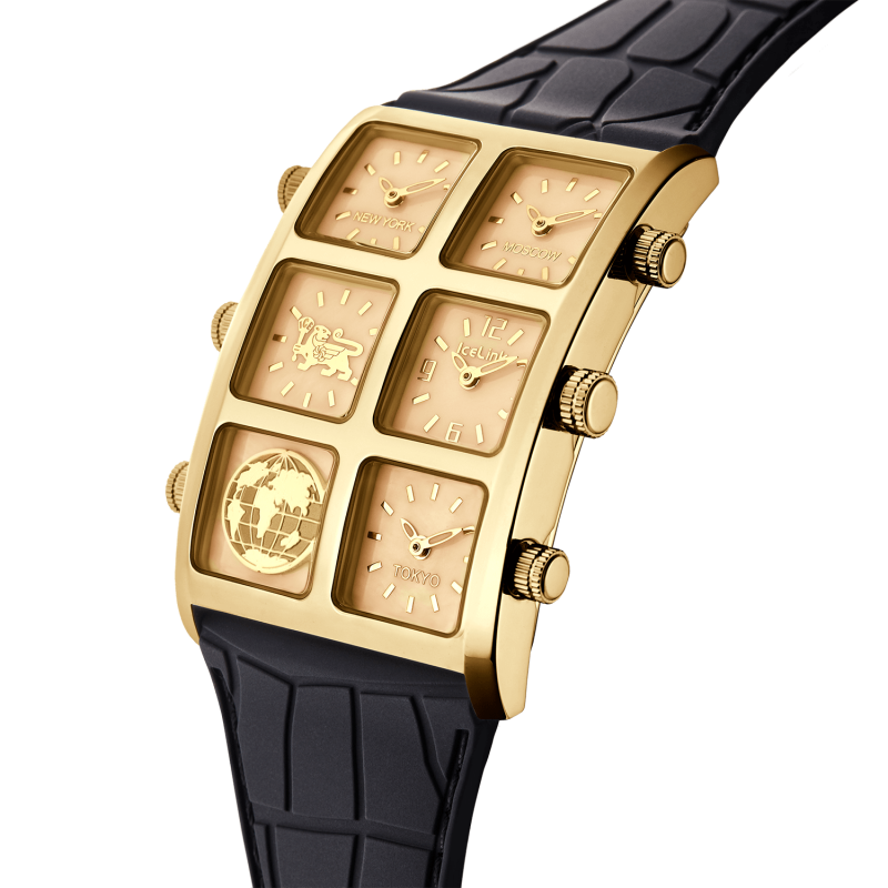 ホワイトブラウン アイスリンク 腕時計 BIG CASE - 通販 - www 