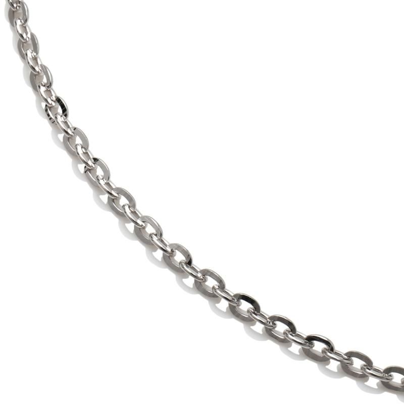 10k ホワイトゴールド ネックレス 幅2mm 45cm 60cm Avalanche Official Store
