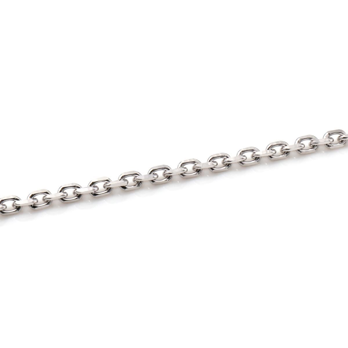 10K ホワイトゴールド アズキネックレス 幅1.5mm 40cm-50cm アズキ 10K ホワイトゴールド アズキネックレス 幅1.5mm 40cm-50cm アズキ