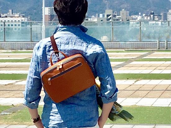 【フェアウェイ 3way リュック】　Fairway 3way Ruck Caramel - ShirleyAmuNetShop