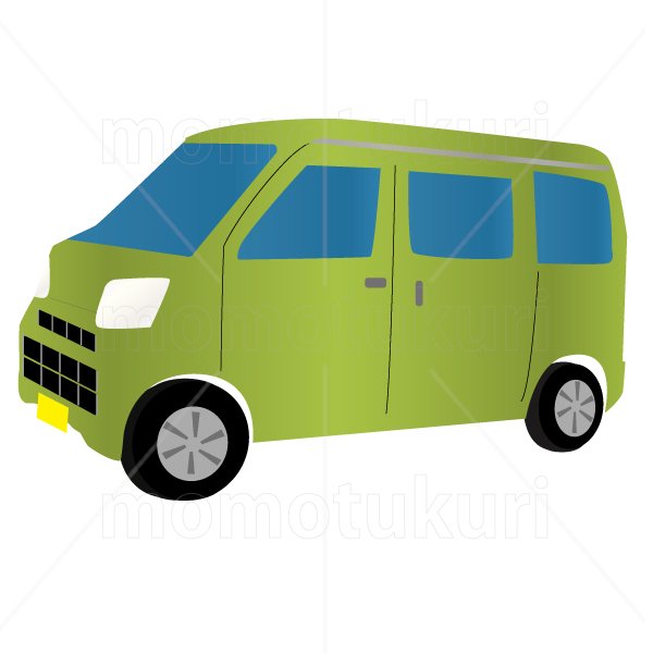 自動車（車）　ワゴン　緑