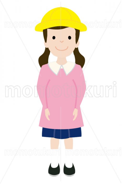 制服を着た幼稚園の女の子　4