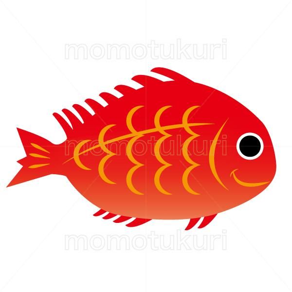 99円から390円素材sozai 魚のタイ 鯛 のイラスト