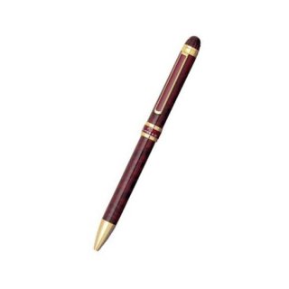 プラチナ万年筆　複合筆記具（ボールペン黒・赤・シャープ０．５ｍｍ）ダブルアクション　Ｒ３　レッドマーブル　ＭＷＢ−３０００ＲＮ