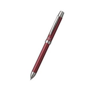 プラチナ万年筆　複合筆記具（ボールペン黒・赤・青・シャープ０．５ｍｍ）ダブル４アクション　ＳＡＲＡＢＯ（サラボ）　シャインレッド　ＭＷＢ−３０００Ｇ