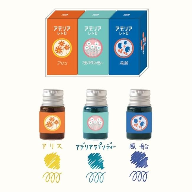 激安正規  リュリュ アデリアレトロ 万年筆・ガラスペン兼用 インクセット 筆記具
