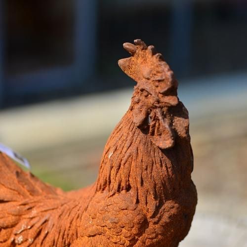 ハーン ニワトリ HUG home&garden | アイアンオーナメント ニワトリ（雄）