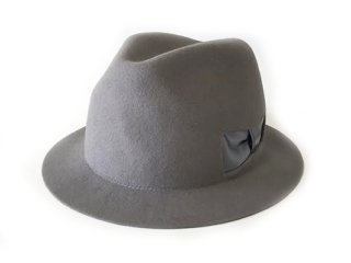 【mitake】 Dent Ribbon Hat (Gray)