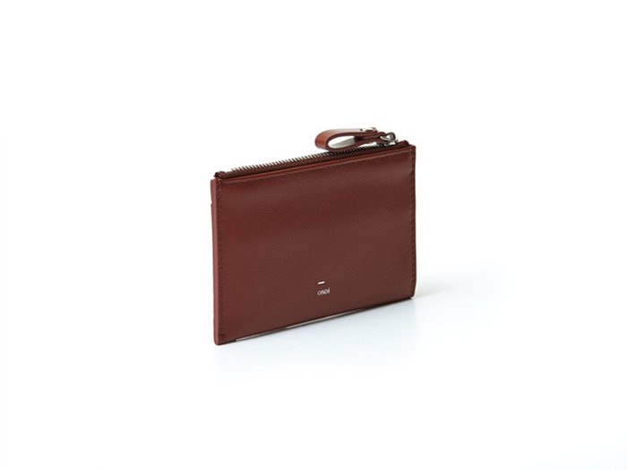  【osoi】MIGNON compact half wallet (Brown)