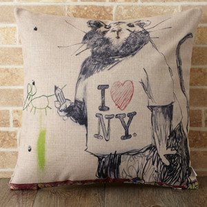  Jubilee London x Banksy Cushion -Mouse in New York BANKSY-