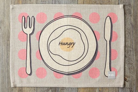【 Jubilee London 】Place mat -Pink dotted dish tea towel-