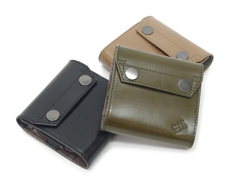  CIE LEATHER FLAP CONPACT WALLET