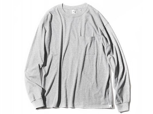 mocT ⥯ƥ LOOSE FIT LONG SLEEVE POCKET TEE / GR7