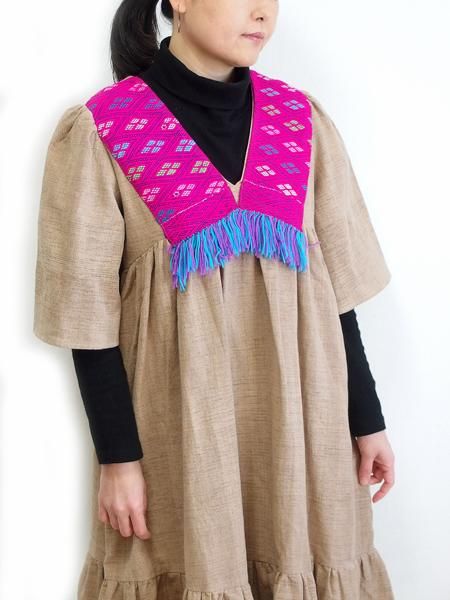 カレン族 アフガンベルト モン族 刺繍ビーズベルト カレン族