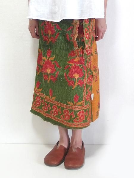 カンタ刺繍(ラリーキルト)のバッグ、スカートなど - アジアン雑貨店