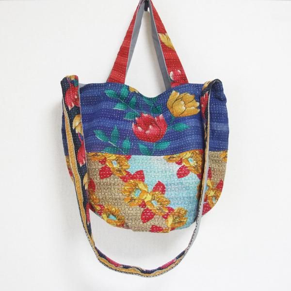 Various Shop カンタ刺繍 2ウェイバッグ 922 アジア雑貨店ワルンチャンプール エスニック ナチュラルファッション タイやバリ島の上質なアジアの手仕事 モン族 フェアトレード Various Shop カンタ刺繍 2ウェイバッグ 922 アジア雑貨店ワルンチャンプール エスニック ナチュラルファッション タイやバリ島の上質なアジアの手仕事 モン族 フェアトレード