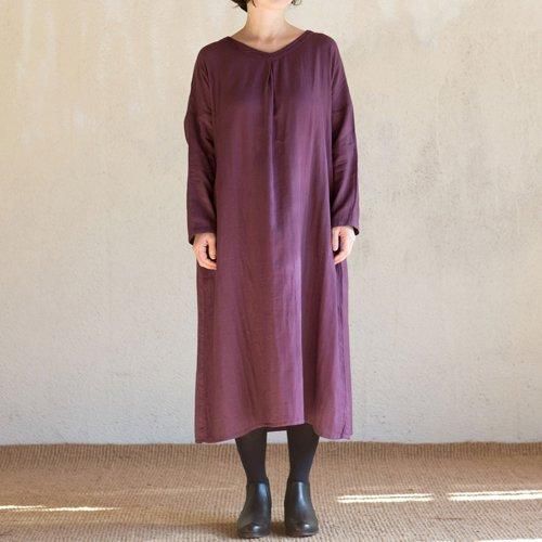 ダブルガーゼ シサム ワンピース