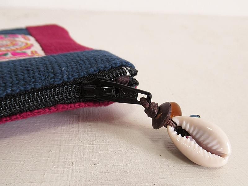 エスニック　モン族パーカー　フード付き　モン族刺繍　ボタンタイプ　新品　タイ製4 モン族フード付ミディアムコート - アジアン・エスニック