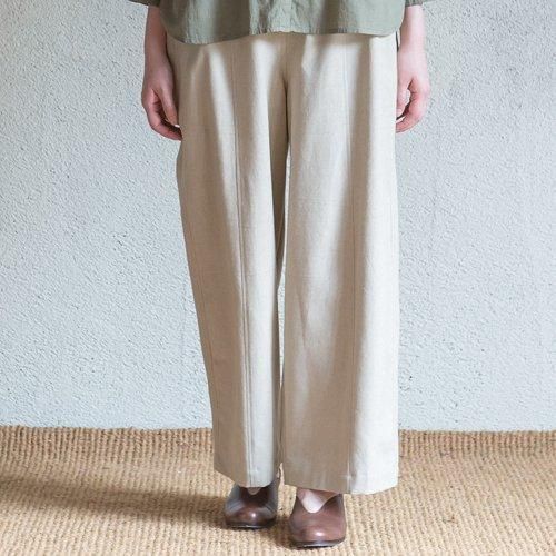 パネルストレートパンツ フェアトレード シサム工房