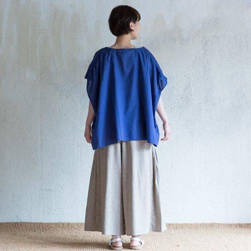 ワイドパンツ プリーツワイドスルワール フェアトレード シサム工房