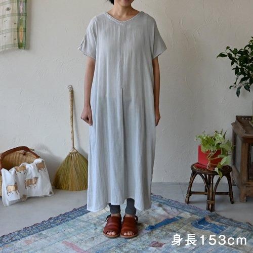 ダブルガーゼ シサム ワンピース