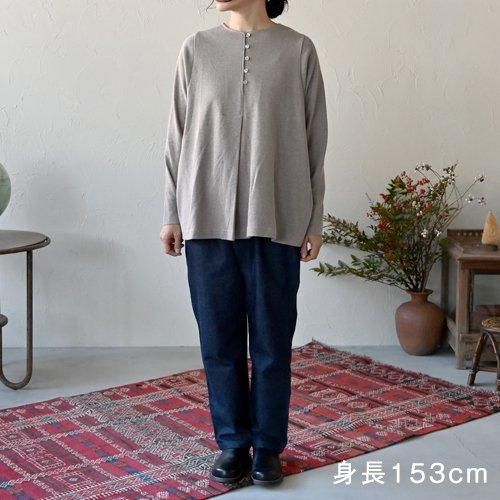 フェアトレード シサム工房 ボタンフレアトップ オーガニックコットン