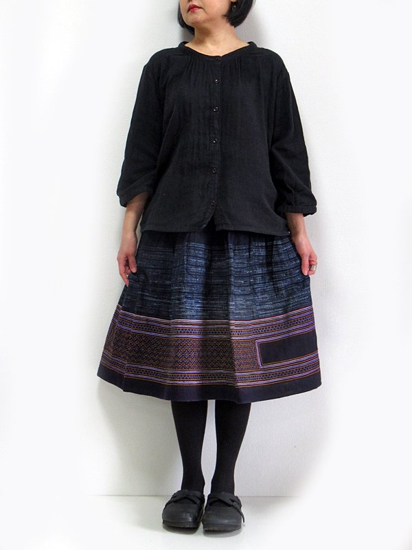 タイ民族衣装 モン族 刺繍スカート 巻きスカート 【状態良】