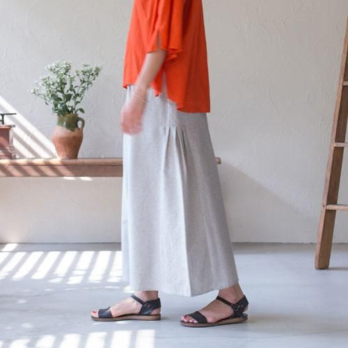 ワイドパンツ プリーツスルワール フェアトレード シサム工房