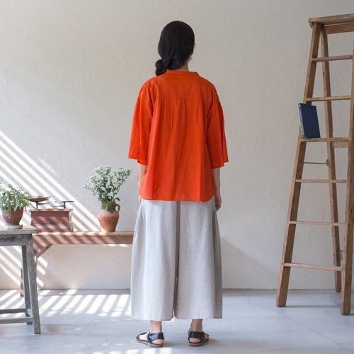 ワイドパンツ プリーツスルワール フェアトレード シサム工房
