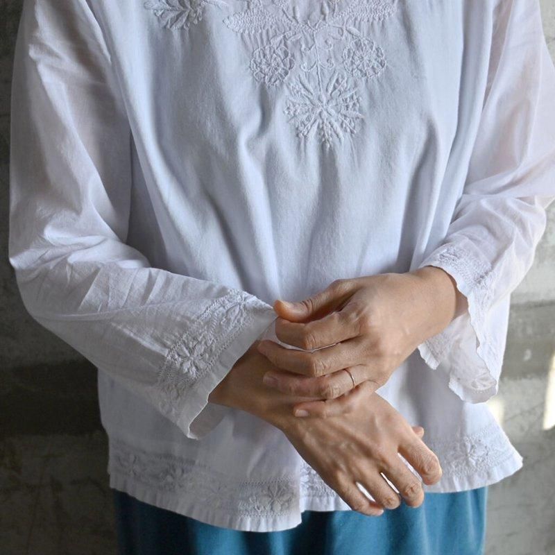 ボートネック クルタ | オーガニックコットン - アジア雑貨店ワルン