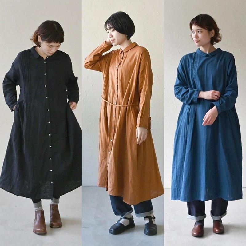 ダブルガーゼ手刺繍ワンピース|フェアトレード - アジア雑貨店 ダブルガーゼ手刺繍ワンピース|フェアトレード - アジア雑貨店