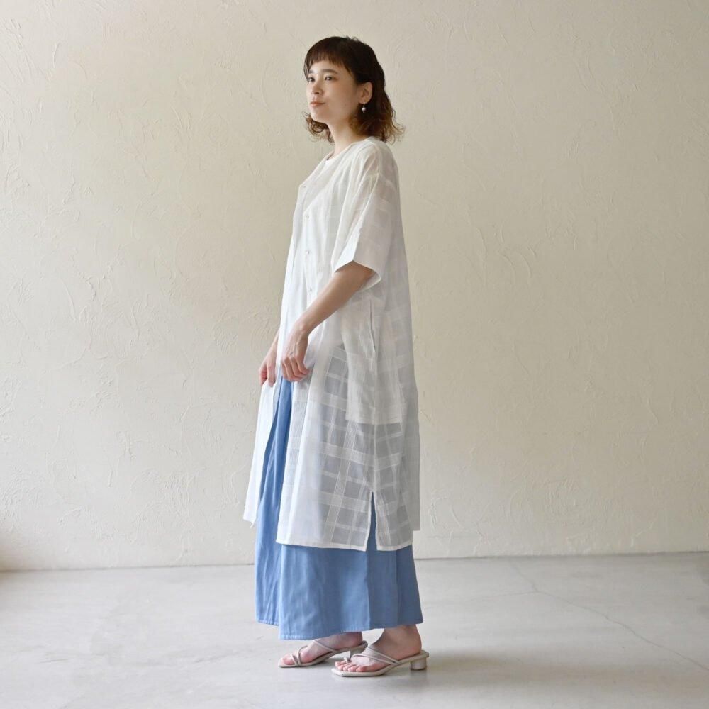 ダブルガーゼ タックキュロットパンツ シサム工房 sisam フェアトレード