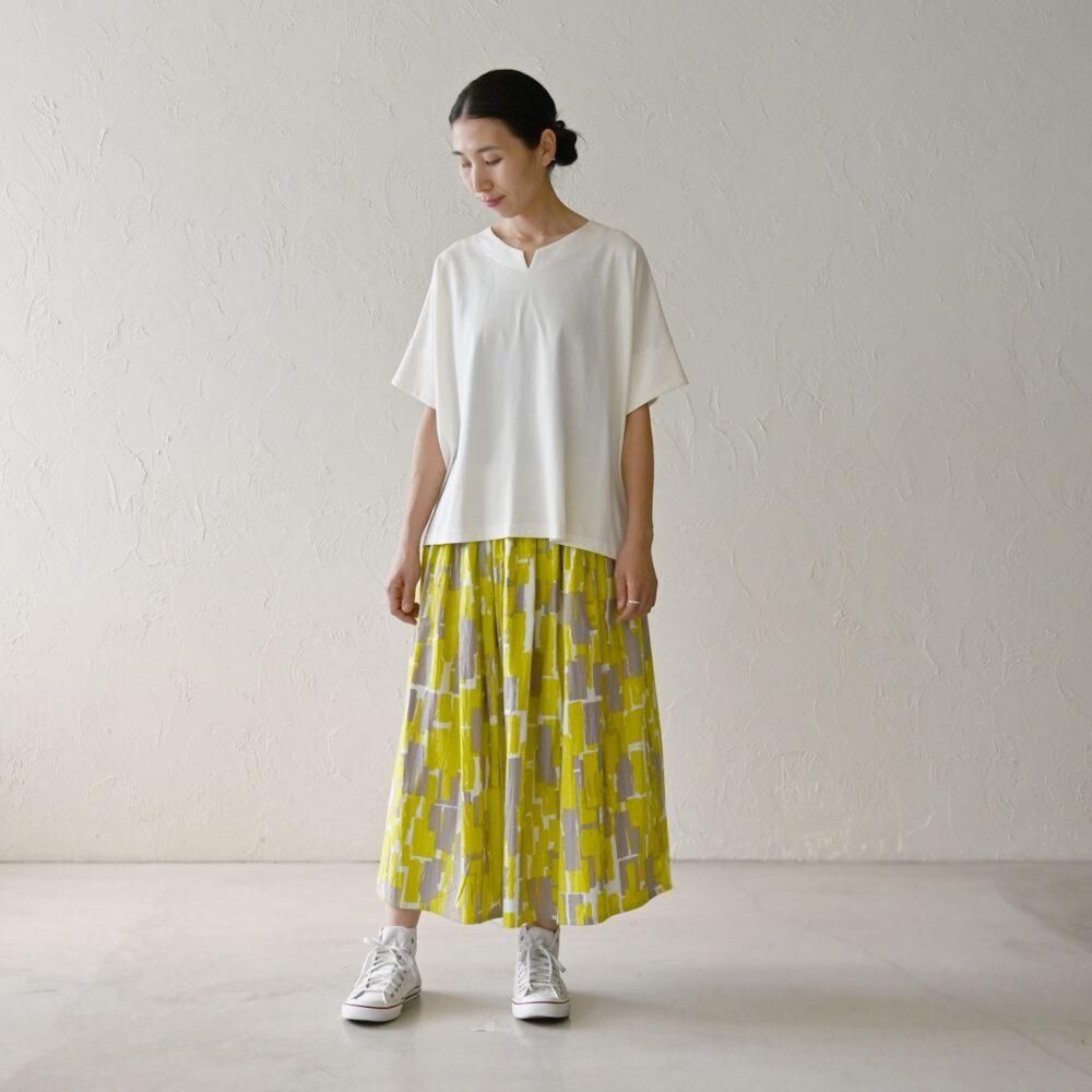 スクエアワイドTee フェアトレード シサム工房 オーガニックコットン