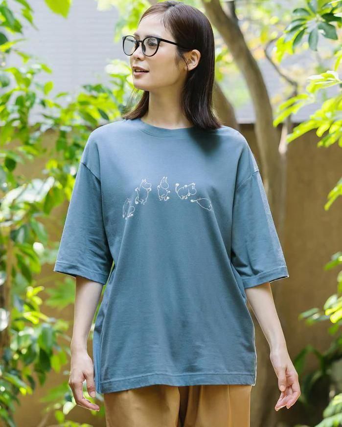 ムーミン オーガニックコットン ユニセックス 裏毛 フーディー ライトグレイ ムーミン  フェアトレード