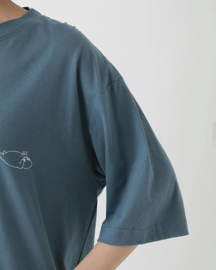 ムーミン オーガニックコットン ユニセックス 裏毛 フーディー ライトグレイ ムーミン  フェアトレード