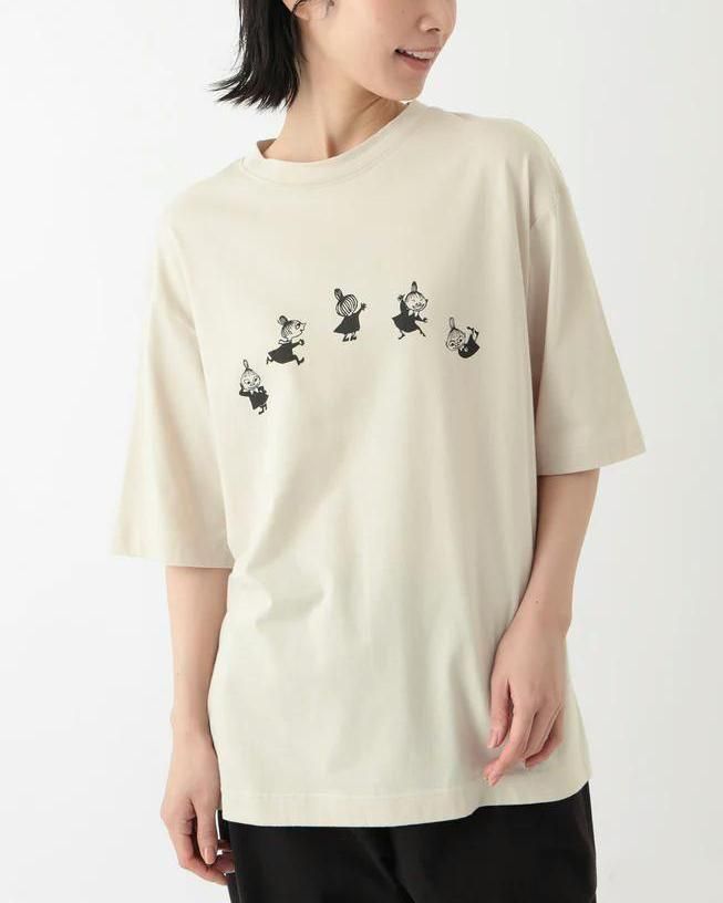 ムーミン オーガニックコットン ユニセックス 裏毛 フーディー ライトグレイ リトルミイ  フェアトレード