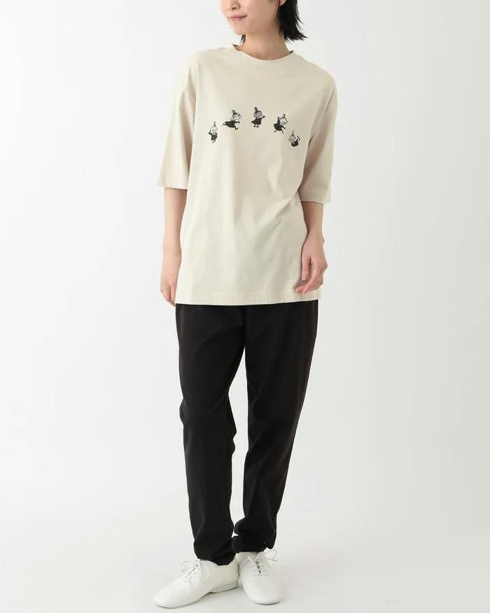 ムーミン オーガニックコットン ユニセックス 裏毛 フーディー ライトグレイ リトルミイ  フェアトレード