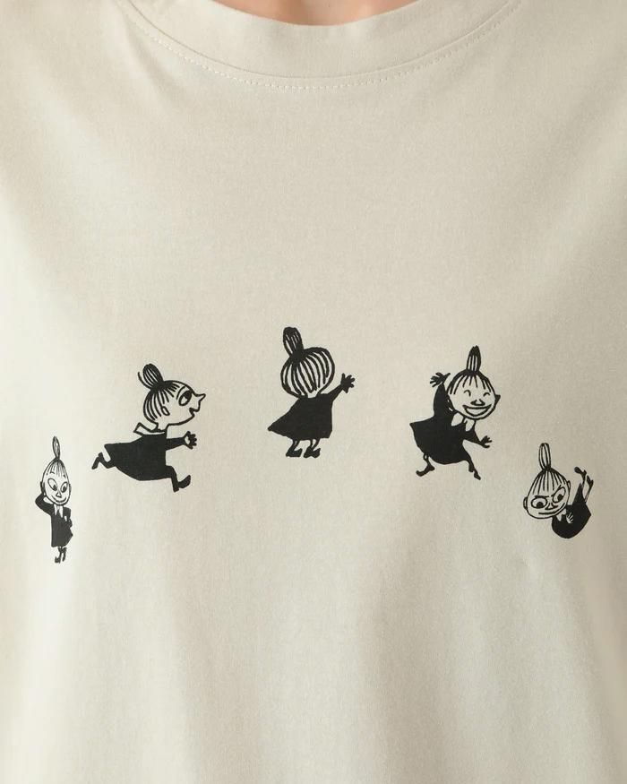 ムーミン オーガニックコットン ユニセックス 裏毛 フーディー ライトグレイ リトルミイ フェアトレード