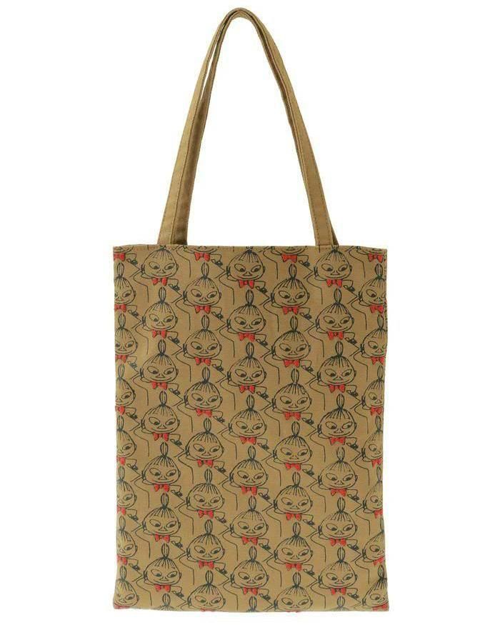 ムーミンシリーズ プリント手刺繍トートバッグ リトルミイがいっぱい ピープルツリー フェアトレード