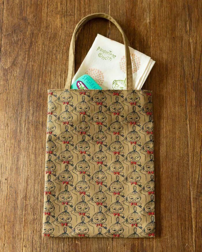 ムーミンシリーズ プリント手刺繍トートバッグ リトルミイがいっぱい ピープルツリー フェアトレード