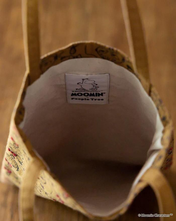 ムーミンシリーズ プリント手刺繍トートバッグ リトルミイがいっぱい ピープルツリー フェアトレード